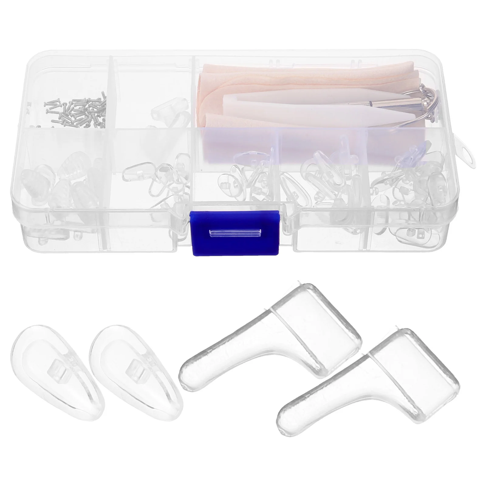 

Nose Pad Glasses Bridge Pads Screwdriver Kit Suite Eye Screws Plastic Repairing Eyeglasses