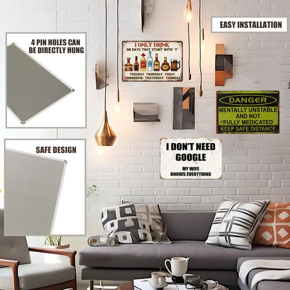 Металлическая вывеска в стиле ретро настенный художественный декор Я только