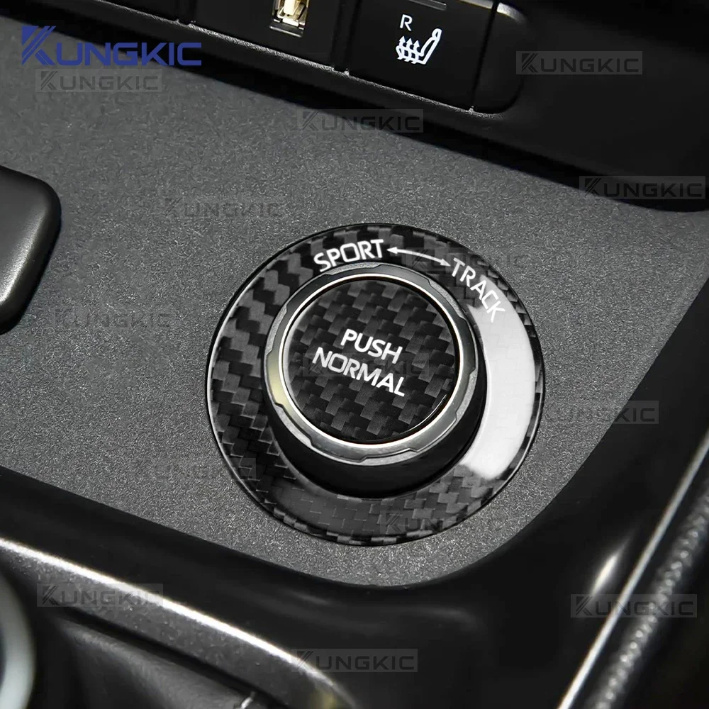 Фото Для Toyota GR Yaris 2020-2024 (левый/правый руль, МКПП/АКПП) — Накладка на ручку переключения режимов вождения из настоящего карбона, аксессуары для интерьера №4