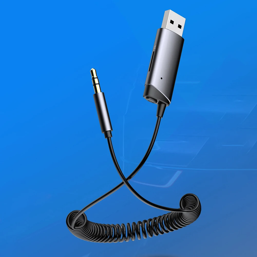 

Spring Car Bluetooth 5.0 Receiver Aux Adapter Bluetooth Connector Original High Quality Smart Accessories