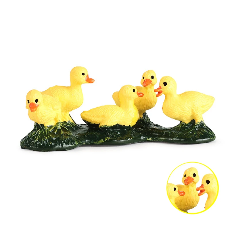 

Miniature Accessories Simulation Chicken Duck Goose Animal Model Bonsai Figurine