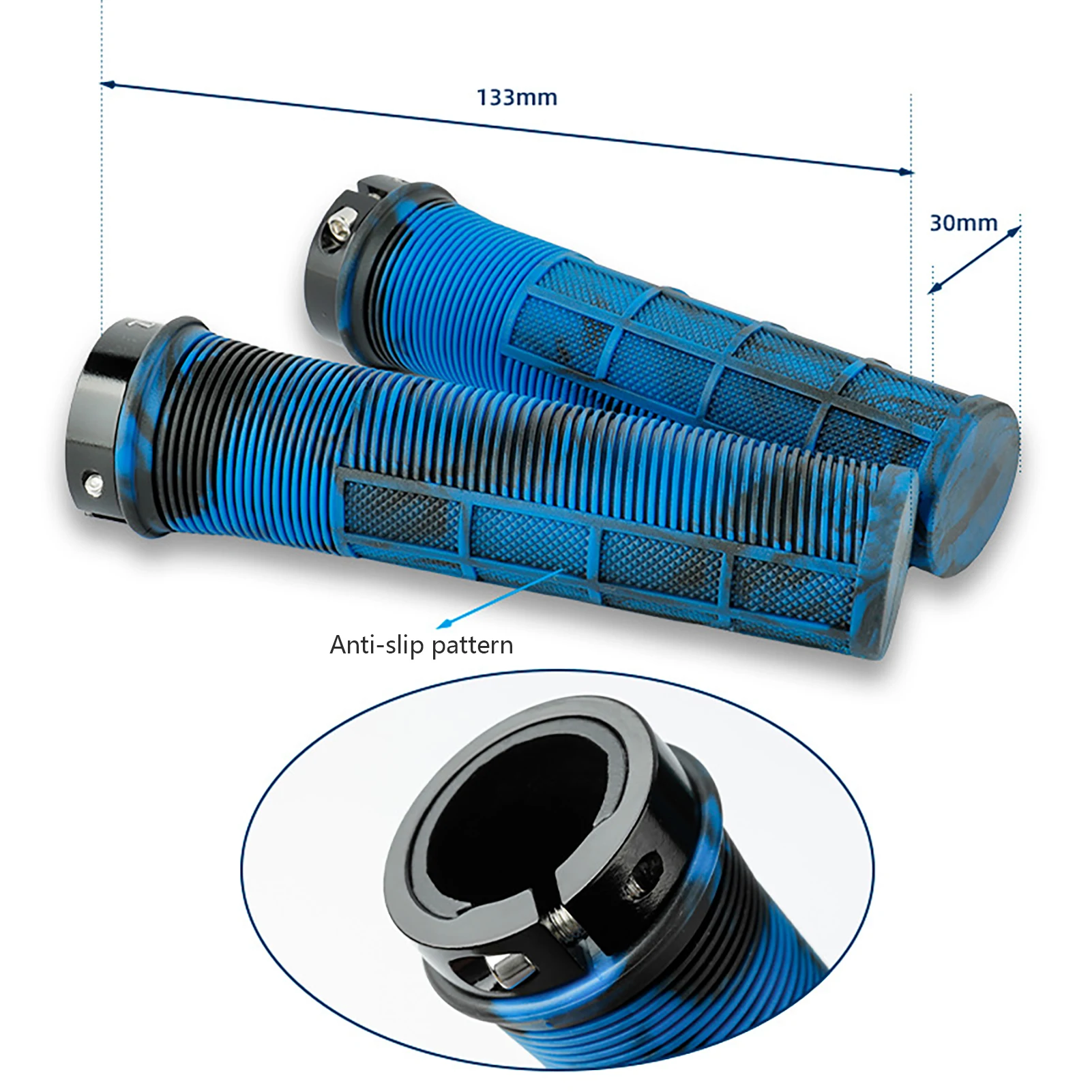1 пара велосипедных грипсов эргономичный замок для горного велосипеда