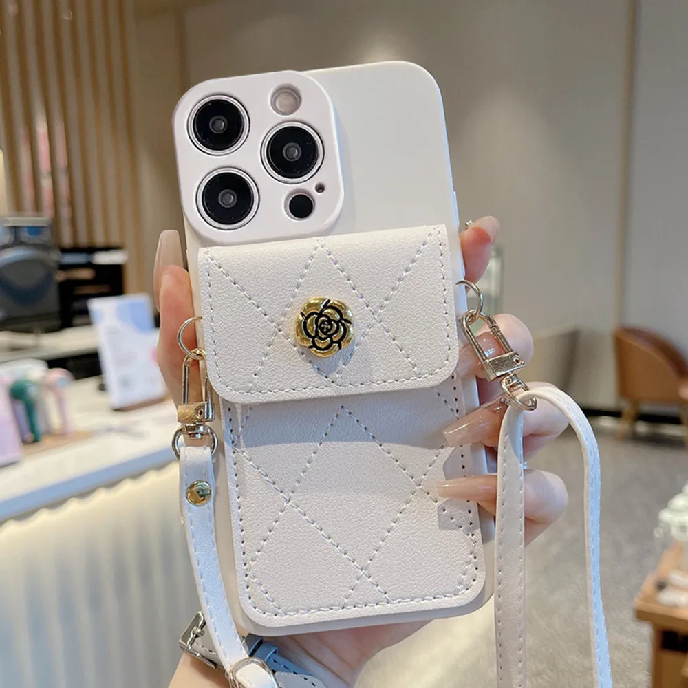 Фото Чехол для телефона со шнурком через плечо для Huawei P30 Lite Pura 70 P60 P50 P40 P30 P20 Pro, кожаный чехол-бумажник с цветочным принтом и ремешком для карт №4