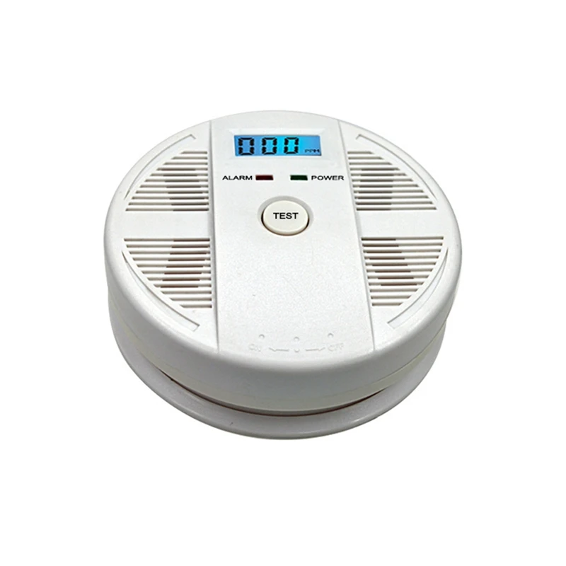 

Carbon Monoxide Alarm, Coal Stove Honeycomb Coal Smoke Detector, CO Blue Smoke Detection ,White