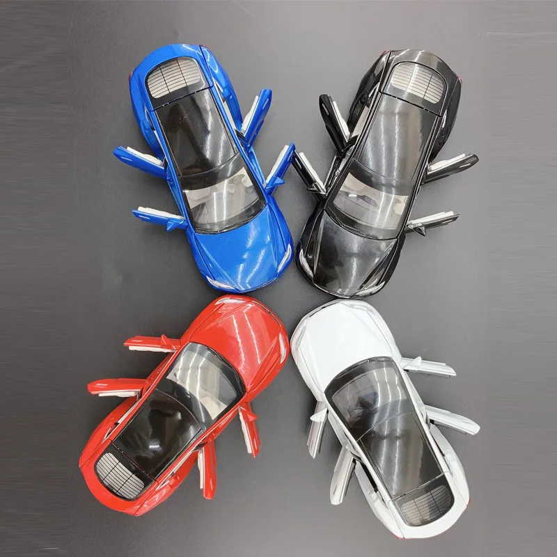 Новинка литые модели автомобилей 1:32 модель Tesla из сплава миниатюрная шкала