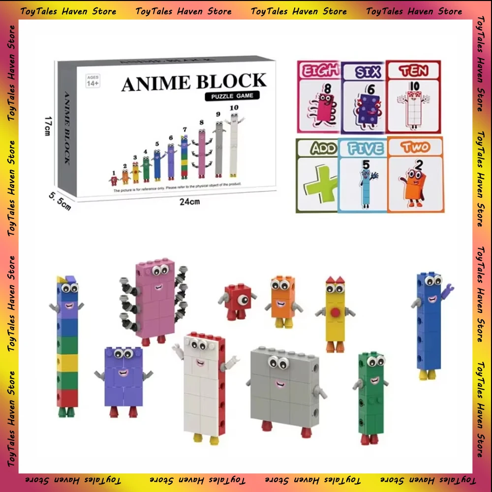 10 шт. набор детские развивающие игрушки фигурки с цифровыми блоками коллекция