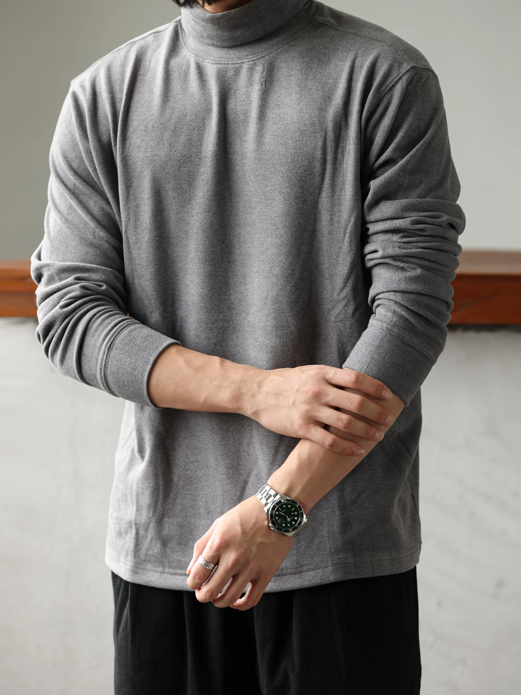 Осень и зима новая водолазка Dralon тяжелая 300 г облегающая рубашка для отдыха с