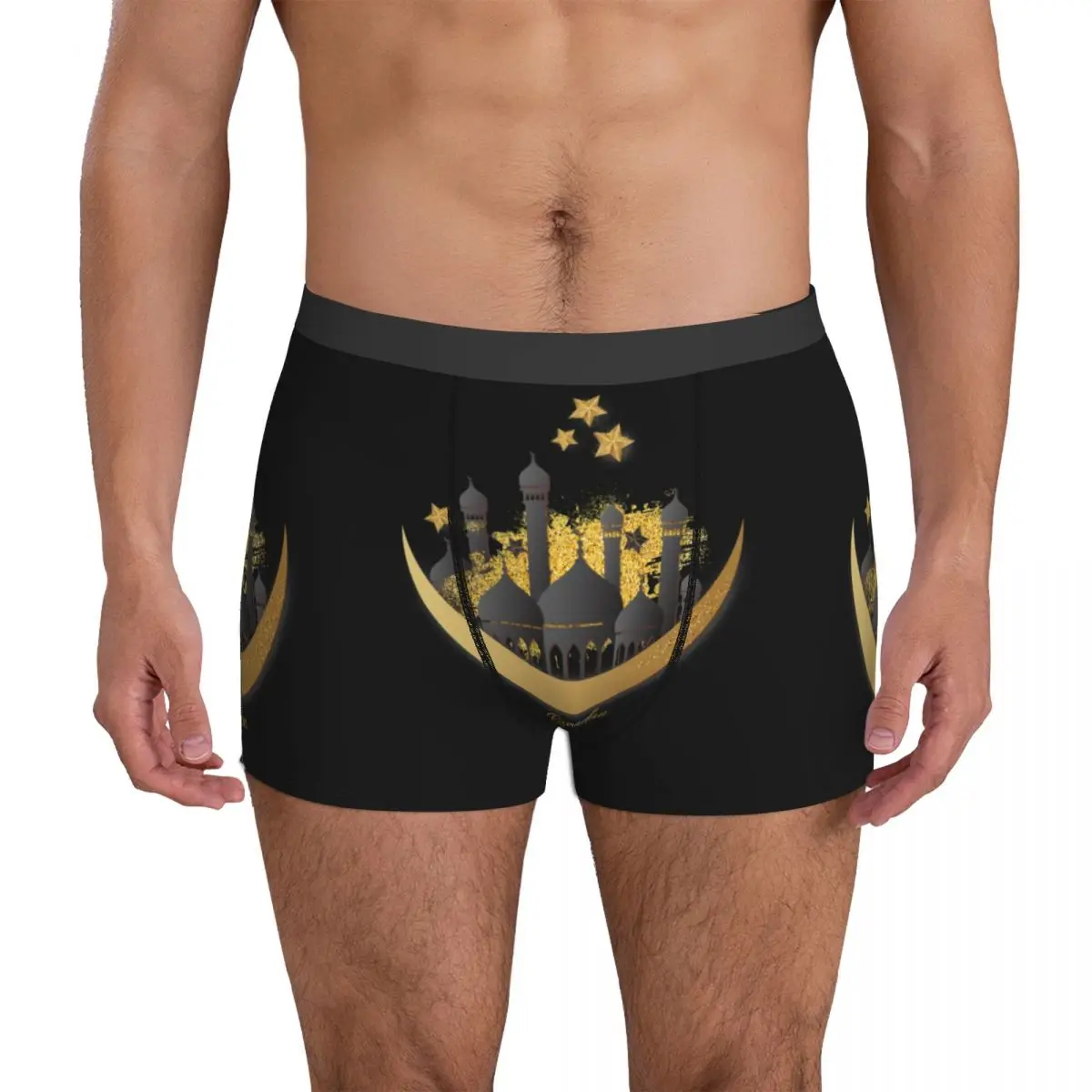Ramadan Kareem Underwear Celebration Of Holy Month Men Panties Printed Soft Boxershorts Hot Shorts Briefs Plus Size