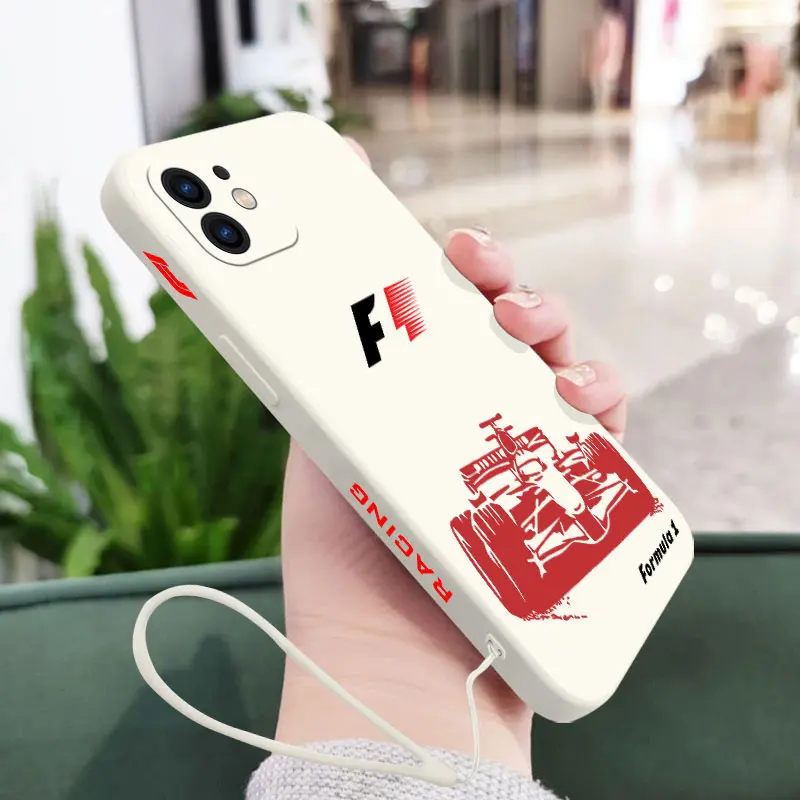 Cool Formula 1 F1 Phone Case For Samsung A81 A53 A50 A12 A22S A52 A52S A51 A72 A71 A32 A22 A20 A30 A21S A11 4G 5G With Lanyard