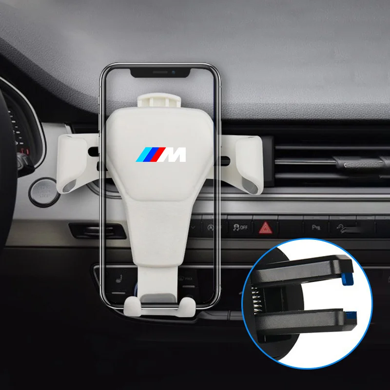 Фото Держатель для телефона в автомобиль, крепление на воздуховод, для BMW M Performance 1, 3, 5, 7 серии, M3, M4, M5, M6, X1, X3, X5, X6, F20, F40, F10 №4