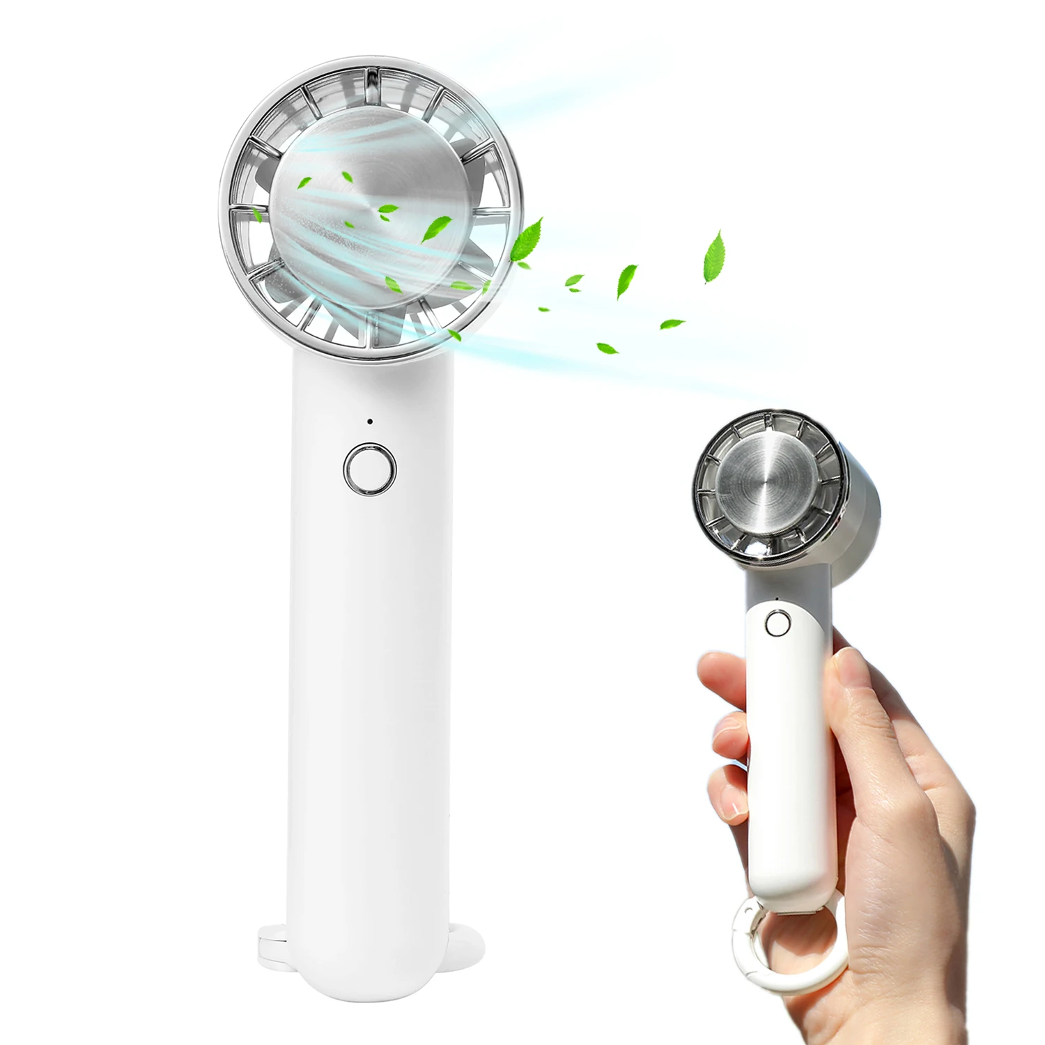 

2023 NEW Mini Portable Hand Fan Cooling Refrigeration Hanging Backpack Small Fan Outdoor 2000mAh USB Rechargeable Handheld Fan