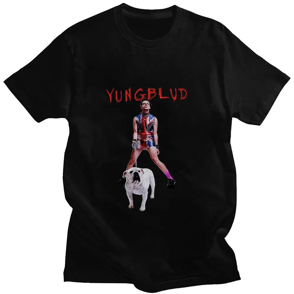 

Singer Yungblud High Street Style Send Friends Funny Harajuku Prints Summer Short-sleeved Design Niche Loose Casual Man T-shirt