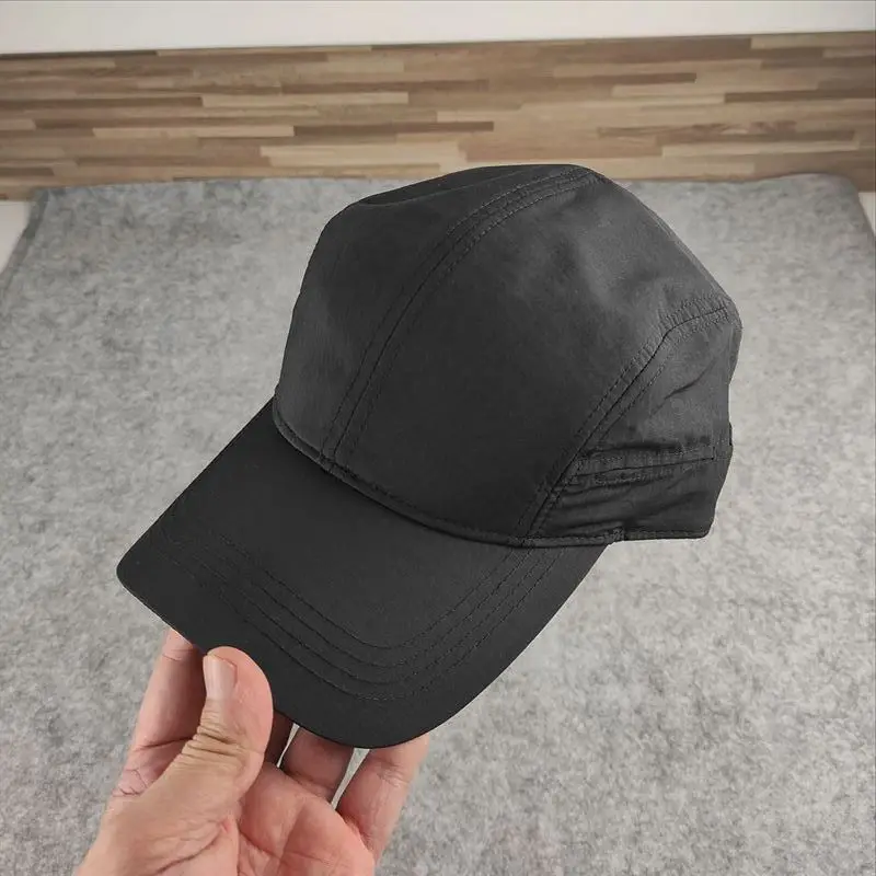 

Sealed Baseball Cap Fabric Big Head Round Duck Tongue Cap Spring And Summer Sun Protection Men's Hat Factory Wholesale