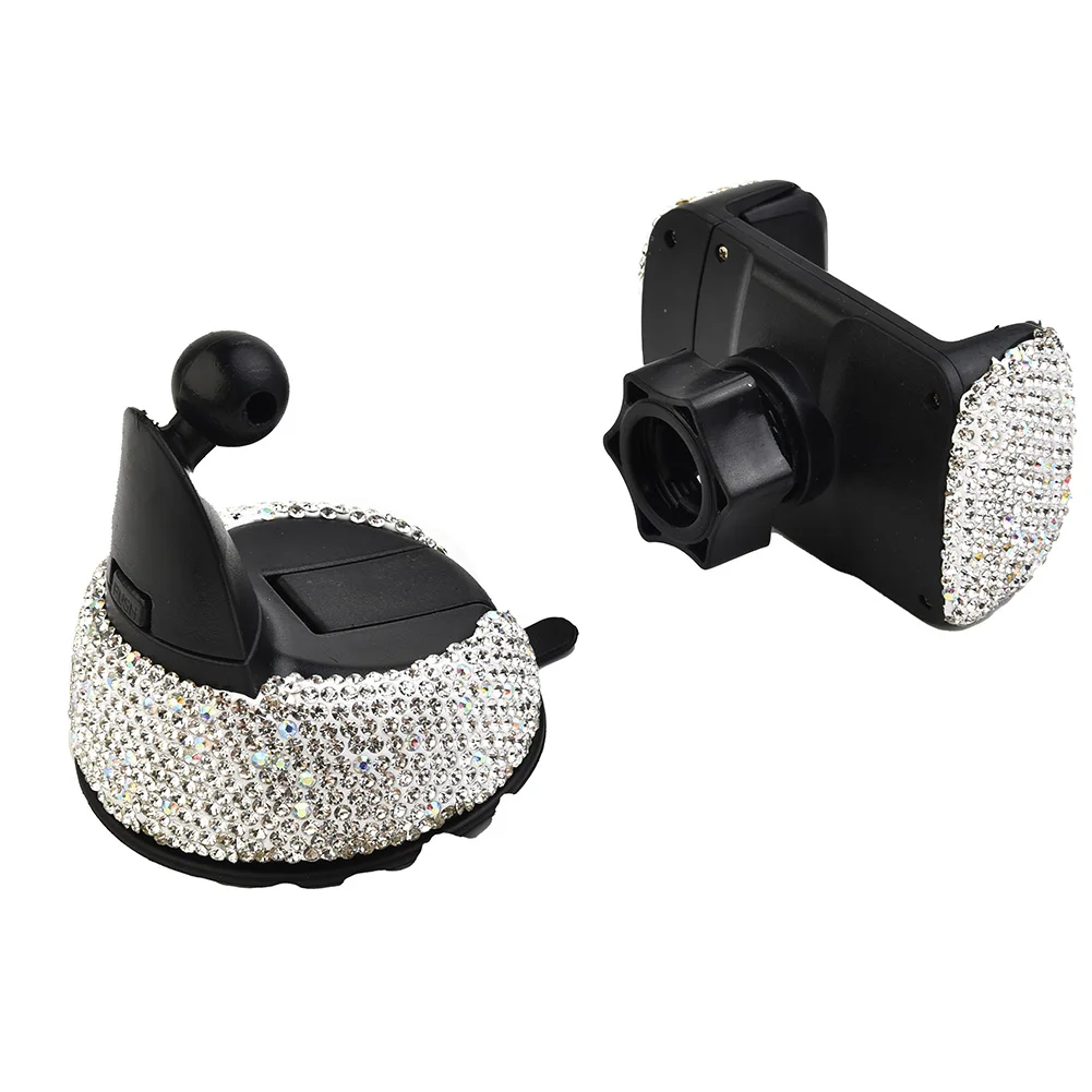 

Crystal Car Phone Holder Support Universal Dashboard Mobile Phones Stand Air Vent Clip Mount Holder Bling Girls Car Accessories
