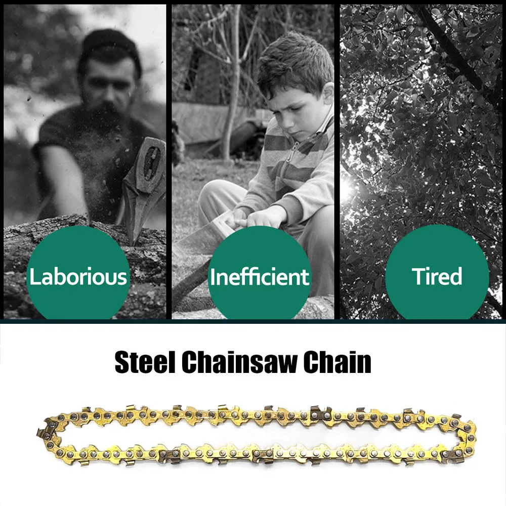 

Мини-цепь 230 мм, портативная цепь 65 # Mn для бензопилы, Сменные аксессуары S-aw для резки древесины