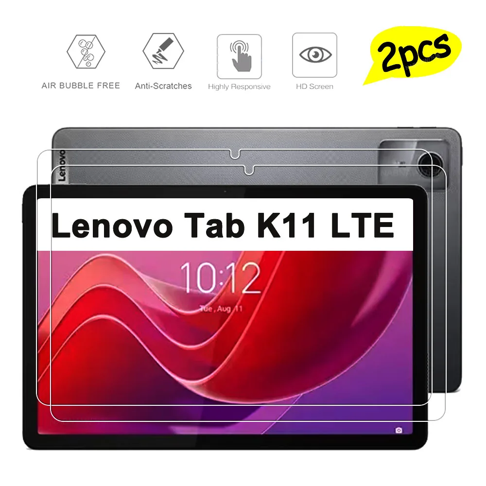 2 шт. HD защита экрана от царапин Закаленное стекло для планшета Lenovo Tab K11 LTE 11 дюймов