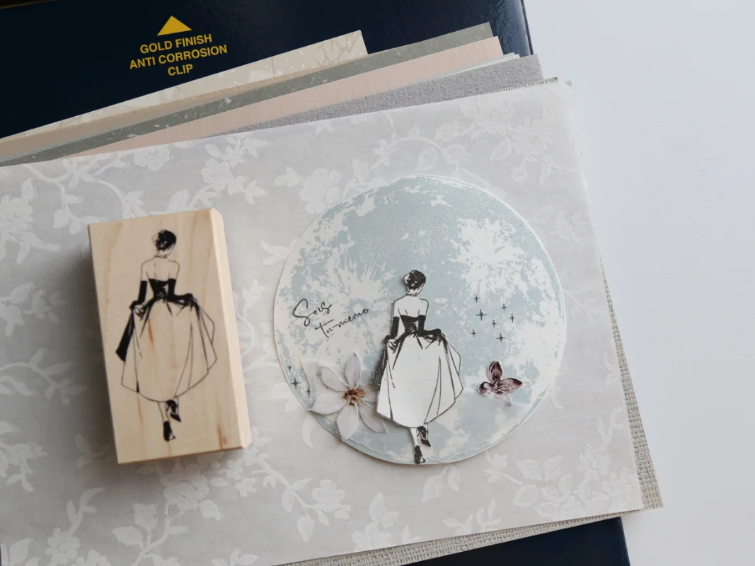 Винтажная Элегантная Леди в романтическом стиле фотоальбом для скрапбукинга