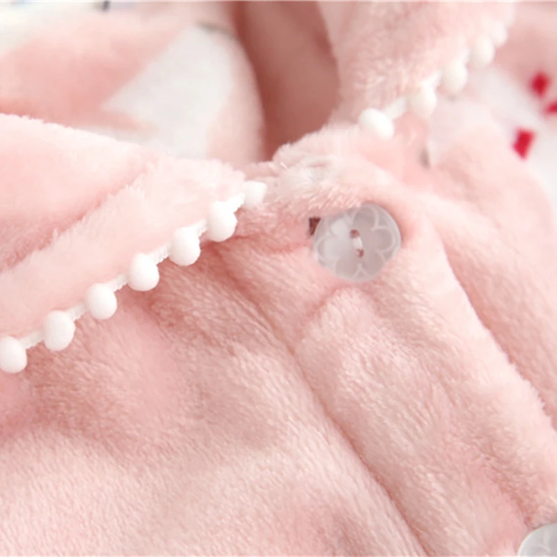 Man Pajamas Winter Men Sleep Lounge Set 2 Pieces Cute Couple Pajama Thick Nightwear for Women With Sleeves Pijama Mujer Invierno