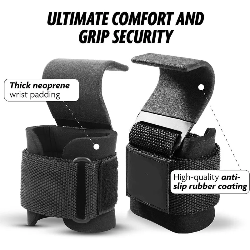 Крючки для тяжелой атлетики подъемные запястья тяжелые крючки упражнения