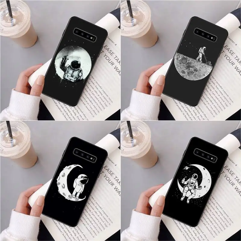 

Space Moon Phone Case For Samsung Galaxy S7 Edge Plus S9 S20Plus S20ULTRA S10lite S225G S10 Case