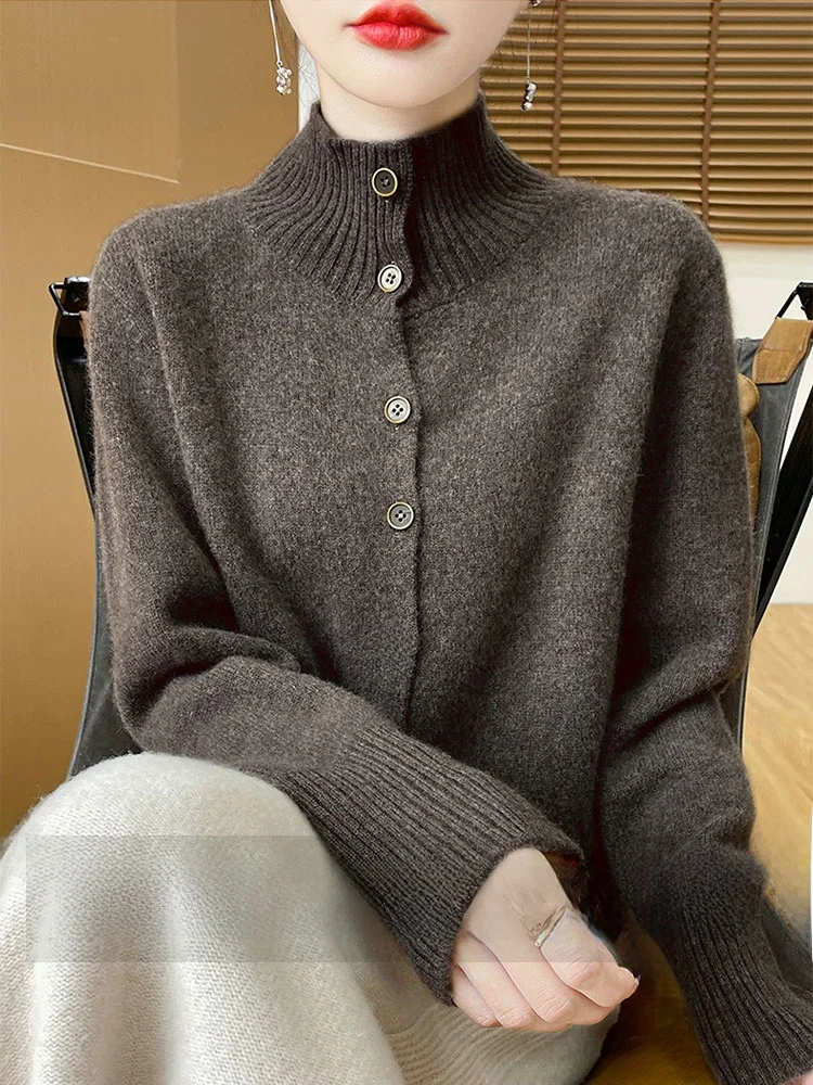 Женский вязаный кардиган из ангоры новинка осени и зимы 00 корейский свитер с