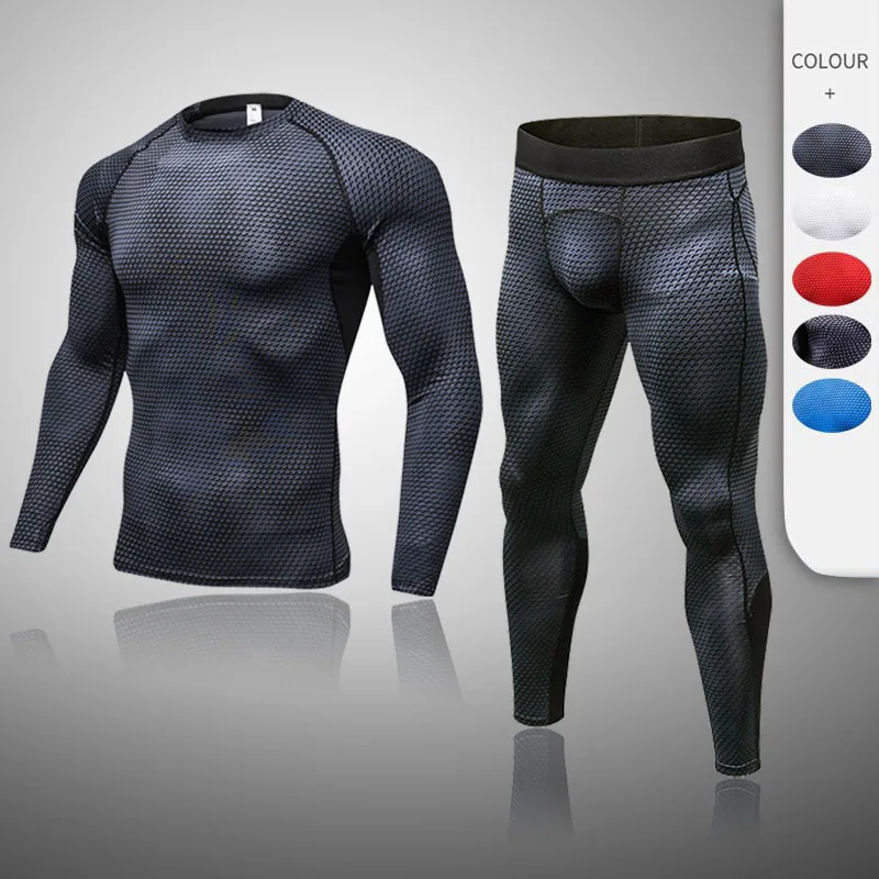 Мужская спортивная одежда для спортзала бега фитнеса физических тренировок