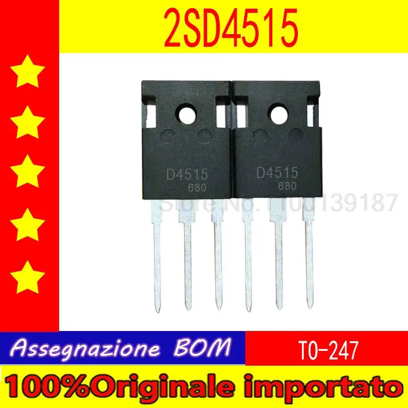

100%Originale importato 10 sets of 2SD4515 D4515 3DD4515 switching power supply transistor 450V 15A