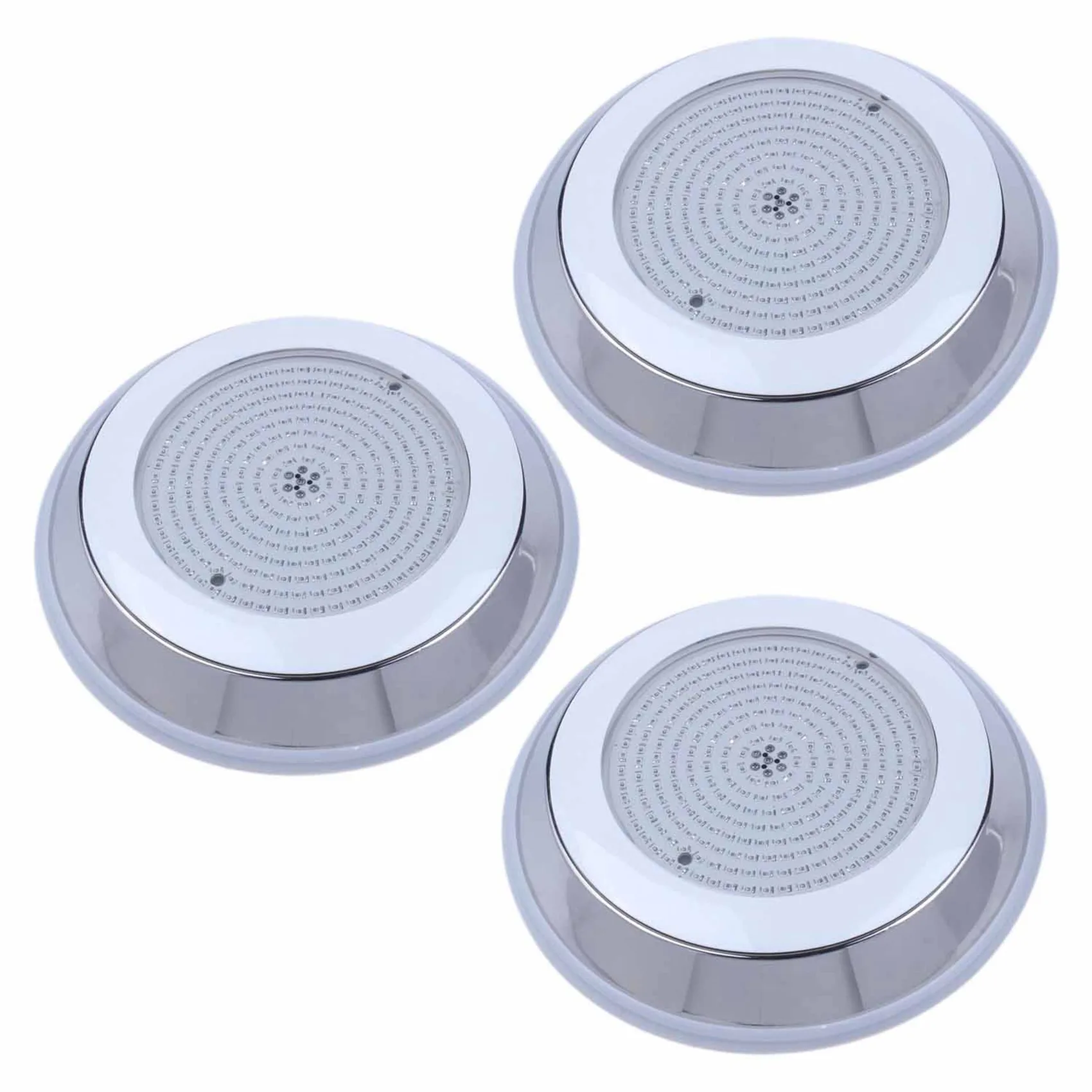 

3X 18W Stainless+PC Filled LED Swimming Pool Lights RGB Multi-Color 12V