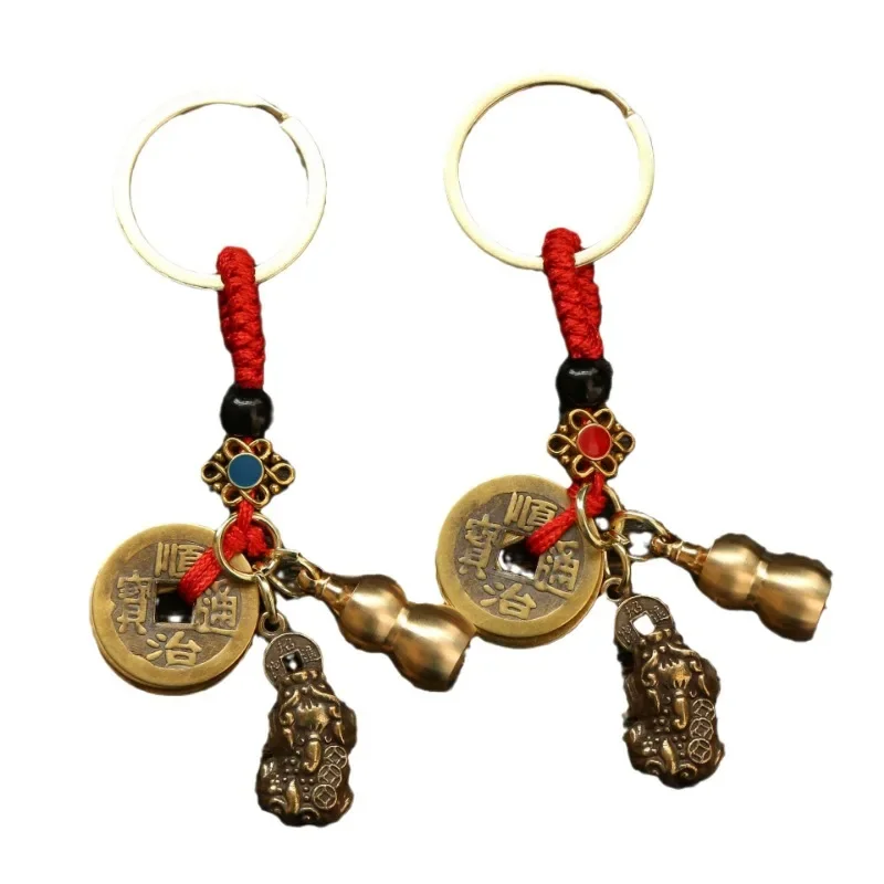 Монета из медного сплава подвеска фэн-шуй чистой меди в виде китайского знака