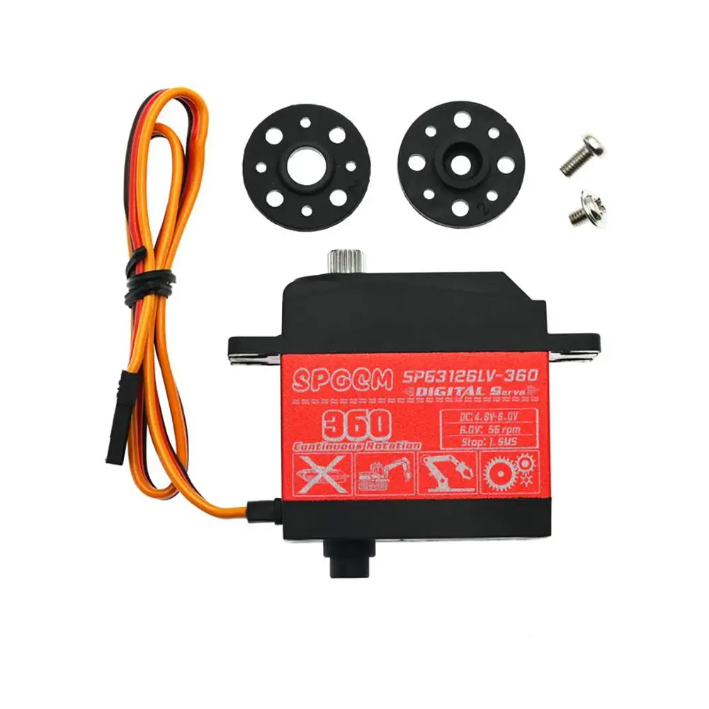 

SPG3126LV-360 Digital Dual Axis Servo Robot 26KG Continuous Rotation Remote control car accessories Droshipping