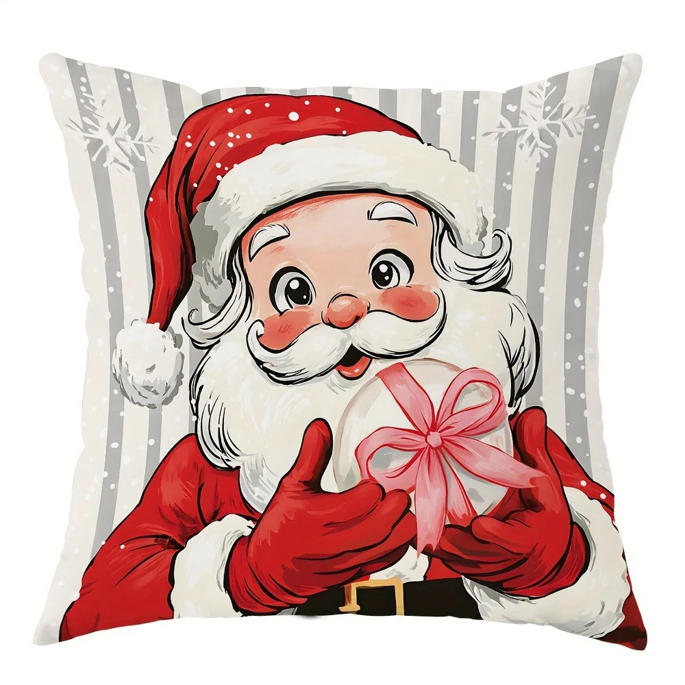 

Рождественские наволочки из велюра, полиэстер, 40x40см, 45x45см, 50x50см, 60x60см