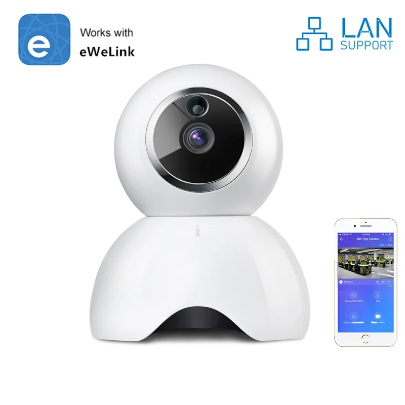 

EWeLink IOT 720P PTZ WiFi IP Camera Outdoor Waterproof Wireless Security Camera Smart AI Human Detection Surveillance Camera