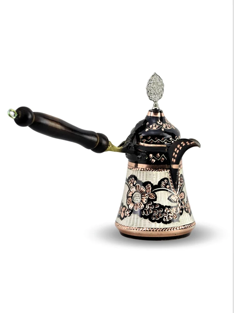 Медный Турецкий кофейник Morya, кофейник для мокко, эспрессо, латте, Ewer, винтажный кофейник Jazzva Briki, чайник, инструмент для напитков, кофейник дл...
