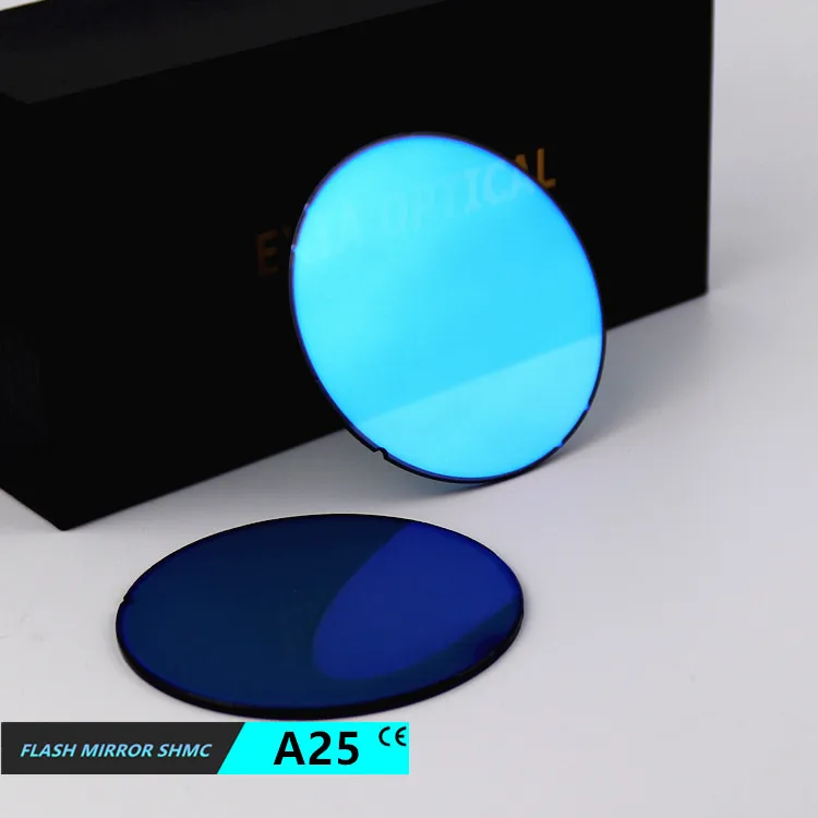 Фото Синие линзы EXIA A25 Flash Mirror для солнцезащитных очков SHMC UV400 CR39 №1