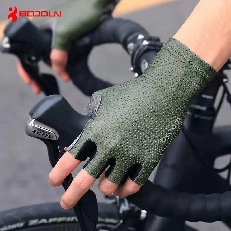

Spring and Summer New Road Bike Gloves Extended Cuffs Outdoor Sports Bicycle Riding Gloves