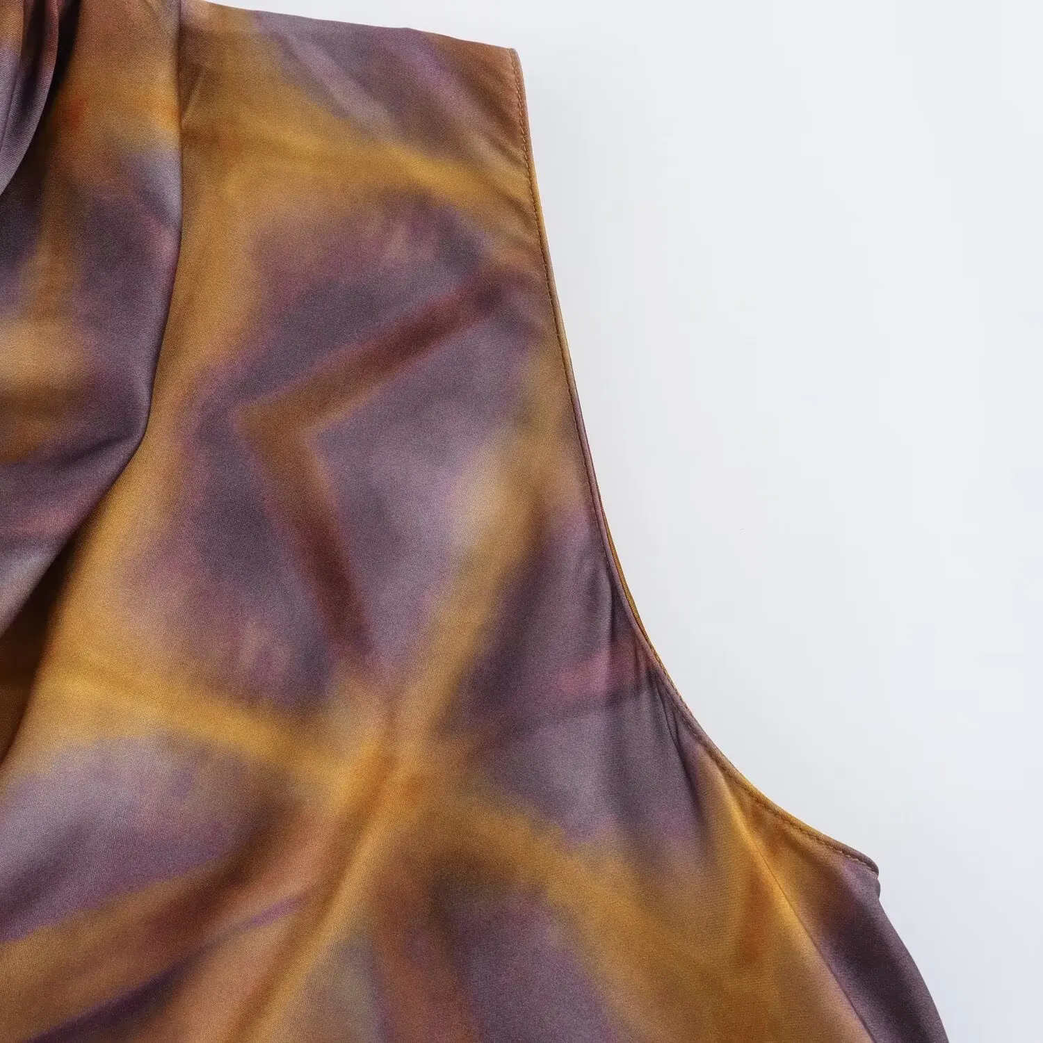 Женский винтажный Топ Без Рукавов TRAFZA элегантный топ с многоярусным вырезом и