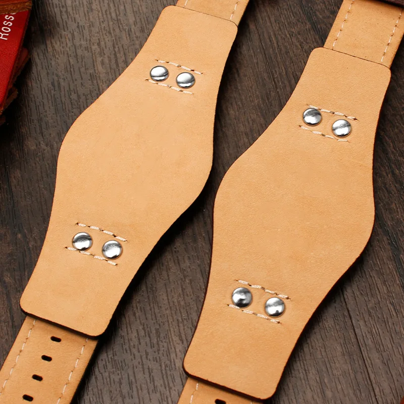 genuine leather watchband 22mm strap With mat for fossil CH2891  CH2565 CH2564 CH3051 watch band handmade mens leather bracelet