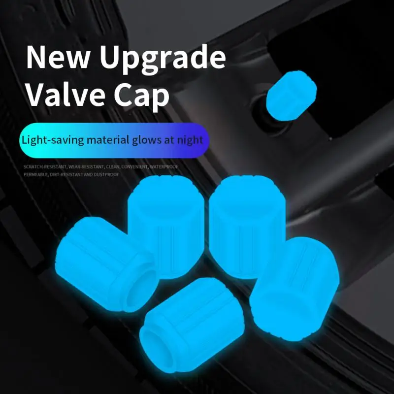 

4 шт. ступица колеса автомобиля светящийся пыленепроницаемый декоративный обод для шины стволовые крышки универсальные насадки для шин кол...