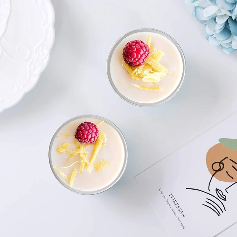 Promotion! 200Pcs 5Oz 125Ml Disposable Cake Baking Cups Muffin Liners With Lids Aluminum Foil Cupcake Cups-Blue |