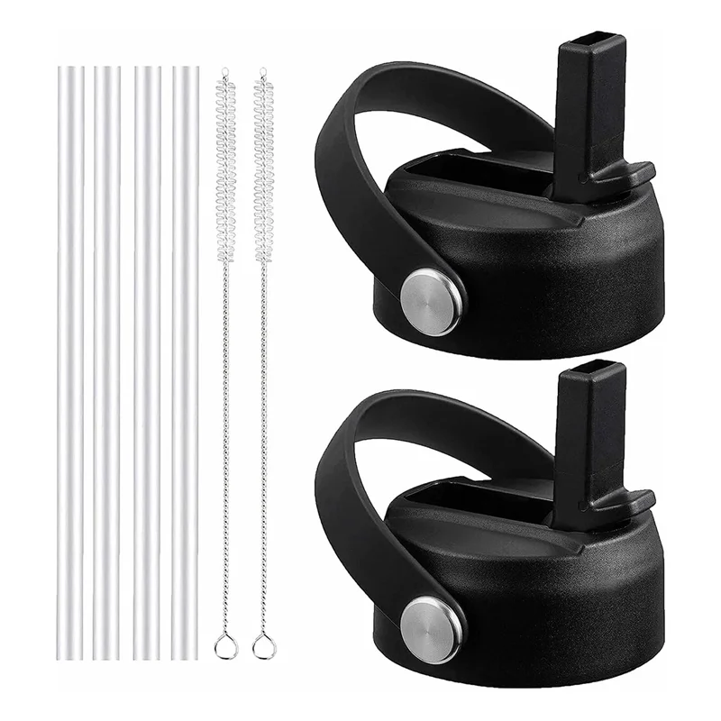 2 упаковки соломенной крышки для гидрокол с широким горлышком 12 унций 18 32 унции 40