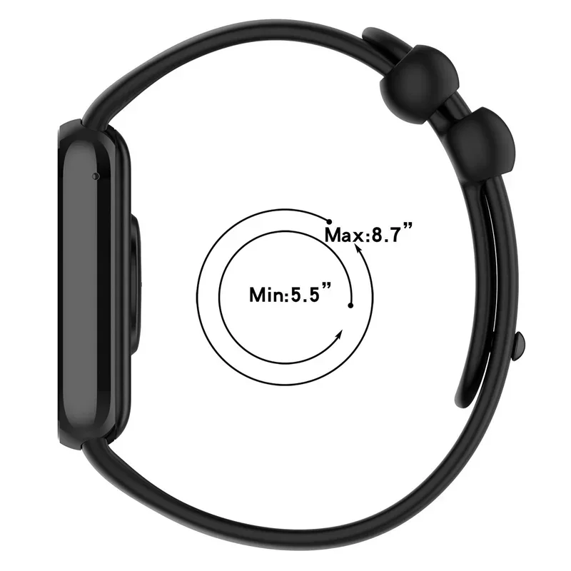 Фото Спортивный силиконовый ремешок для Redmi watch 4, сменный браслет для умных часов Xiaomi 8 9 Band Pro, ремешки для часов, аксессуары Correa №5