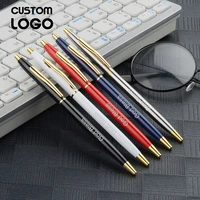 customized logo metal ballpoint pen student signature pens personalized gift ad hotel supplies school stationery wholesale