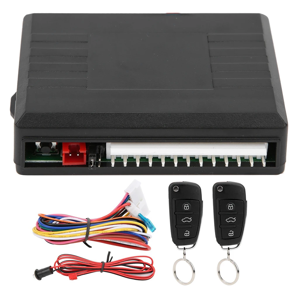 

Car Remote Alarms Systems with Keys One Button Door Lock Controller Keyless Entry Kit Upgrade Modified Accessories