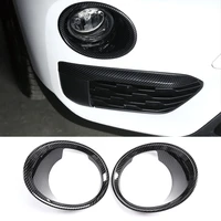 for 2016 2019 bmw x1 f48 abs carbon fibersilver car styling car front fog lamp lamp cover sticker car decorative accessories