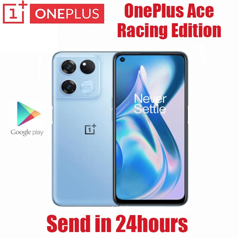 Official New Original OnePlus Ace Racing Edition 5G Cell Phone 6.59inch MTK Dimensity 8100 MAX 64MP NFC 5000mAh 67W Fast Charge