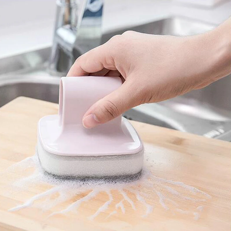 

Wall-mounted Pan Brush with Handle Bowl Plate Brushes Scrubber Pot Brush Cleaner Sink Clean Kitchen Dishwashing Tool