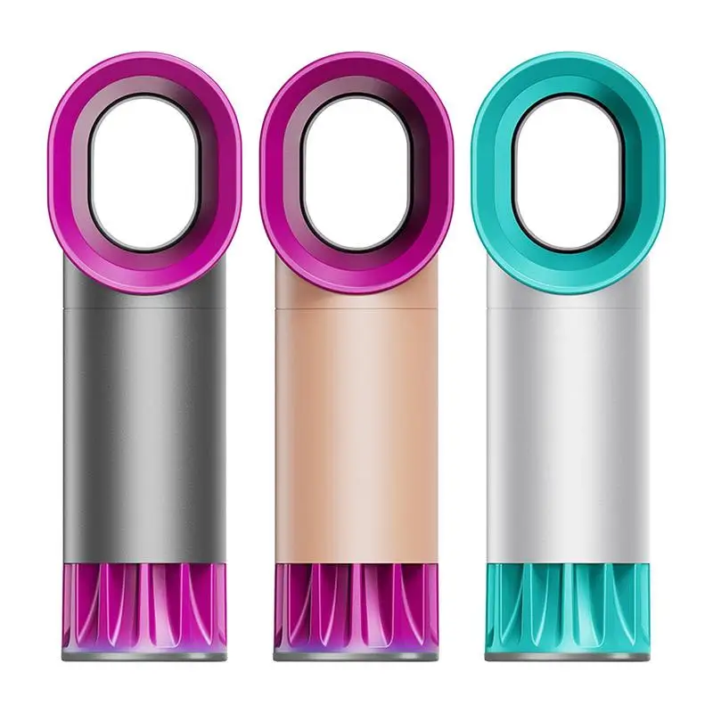 

Bladeless Fan Desk Fans For Cooling Tower Fan Air Boost Colorful Gradient USB Charging Portable Leafless Fan Smooth Cool Breeze