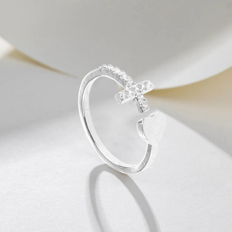 

Alloy Minimalist Ring for Women Wedding Solid Heart Jewelries Cute Valentine's Day Gift for Girlfriend Woman Accessory