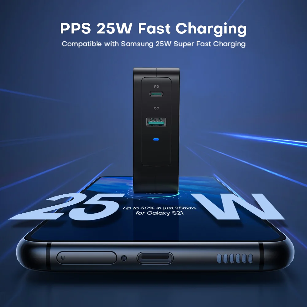 KOVOL 140W Fast Charging PPS USB Charger 120W Type C PD 3.1 3.0 QC Charge GaN 3 65W Quick Charger for MacBook Pro iPhone Samsung