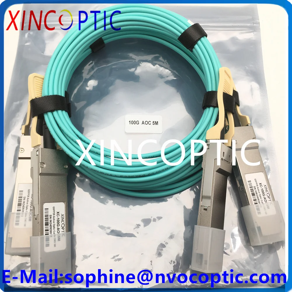 XINCOPTIC XC-100G-AOC5M (16 футов) Аристо-сети AOC-Q-Q-100G-5M 100G QSFP28 к OM3 5M Многорежимный активный